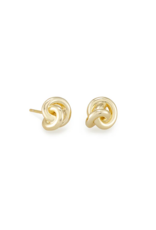 KENDRA SCOTT DESIGN Presleigh Love Knot Stud Earrings in Gold