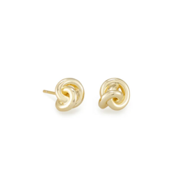 KENDRA SCOTT DESIGN Presleigh Love Knot Stud Earrings in Gold