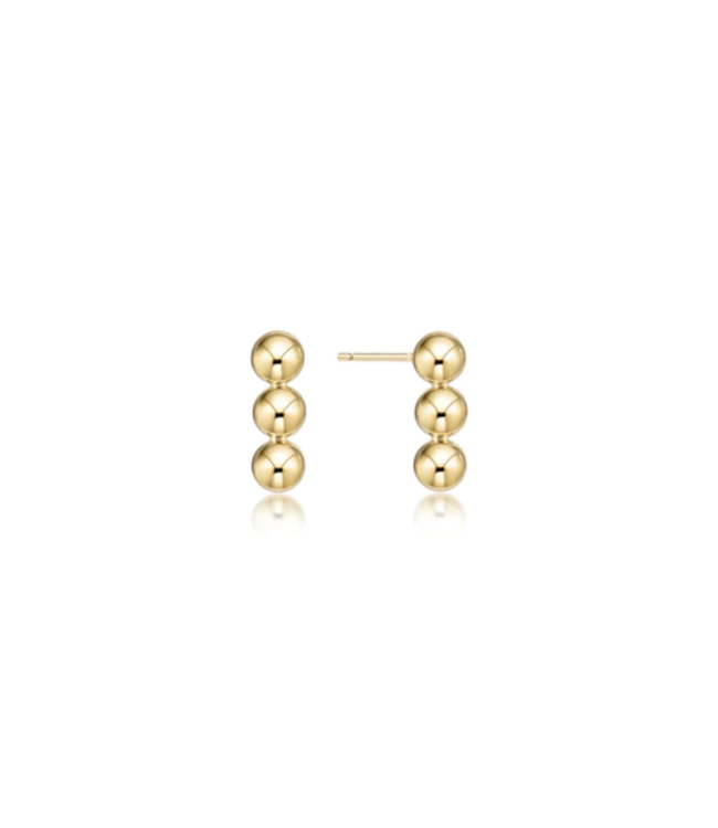 Joy 4mm Stud Earrings - Gold
