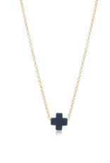 ENEWTON DESIGN Gold 16" Necklace - Navy Signature Cross