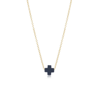 ENEWTON DESIGN Gold 16" Necklace - Navy Signature Cross