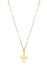 ENEWTON DESIGN Gold 16" Necklace - Small Signature Cross Necklace ENEWTON DESIGN Gold 16" Necklace - Small Signature Cross Necklace