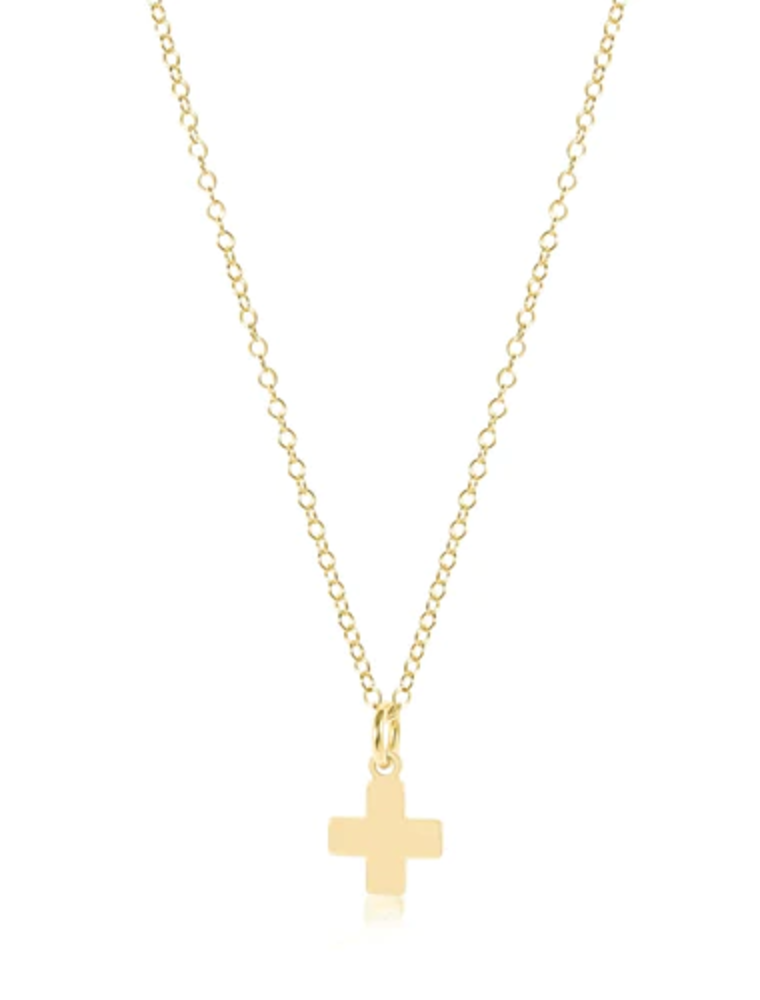 ENEWTON DESIGN Gold 16" Necklace - Small Signature Cross Necklace