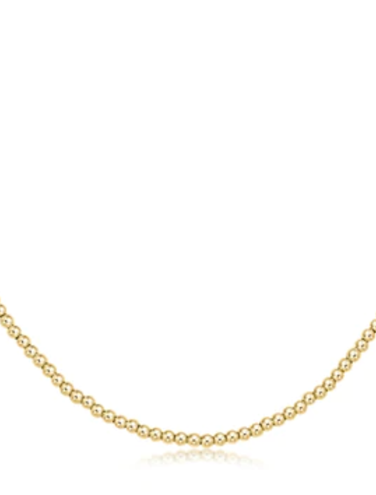 ENEWTON DESIGN Classic 2mm Bead Chain 15" Choker Necklace - Gold