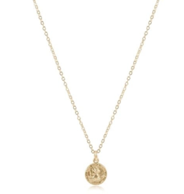 ENEWTON DESIGN Gold 16" Necklace - Protection Disc Charm