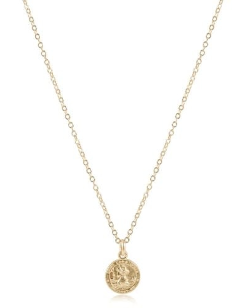 ENEWTON DESIGN Gold 16" Necklace - Protection Disc Charm