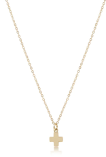 ENEWTON DESIGN Gold 16" Necklace - Small Gold Signature Cross Charm