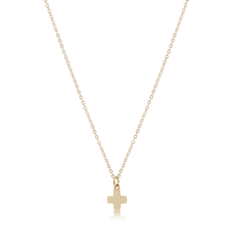 ENEWTON DESIGN Gold 16" Necklace - Small Gold Signature Cross Charm