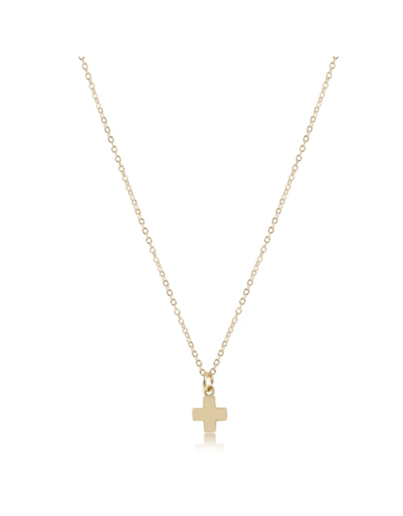 ENEWTON DESIGN Gold 16" Necklace - Small Gold Signature Cross Charm
