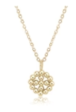 ENEWTON DESIGN Gold 16" Necklace - Beaded Signature Cross Halo Charm