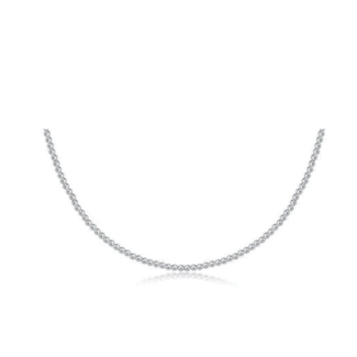 ENEWTON DESIGN Classic 2mm Bead Chain 15" Choker Necklace - Silver