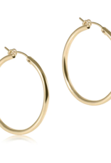 ENEWTON DESIGN Smooth Round 1.25" Hoop Earring in Gold