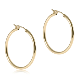 ENEWTON DESIGN Smooth Round 1.25" Hoop Earring in Gold