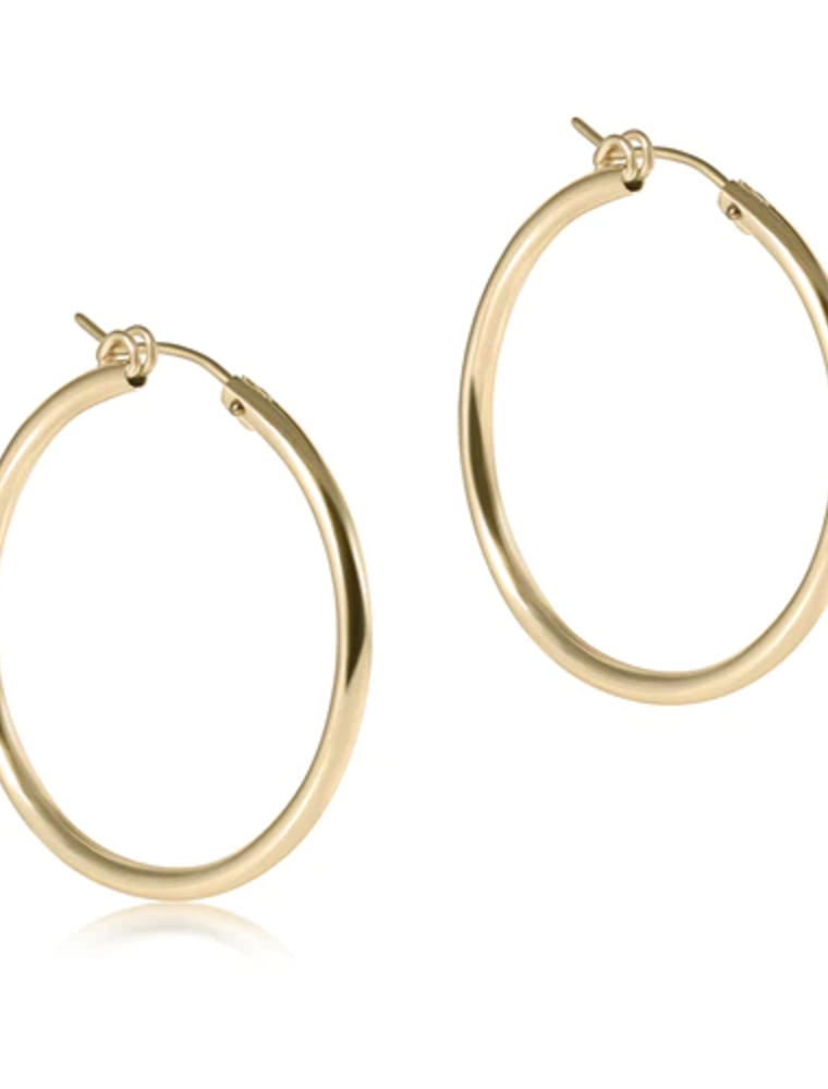 ENEWTON DESIGN Smooth Round 1.25" Hoop Earring in Gold
