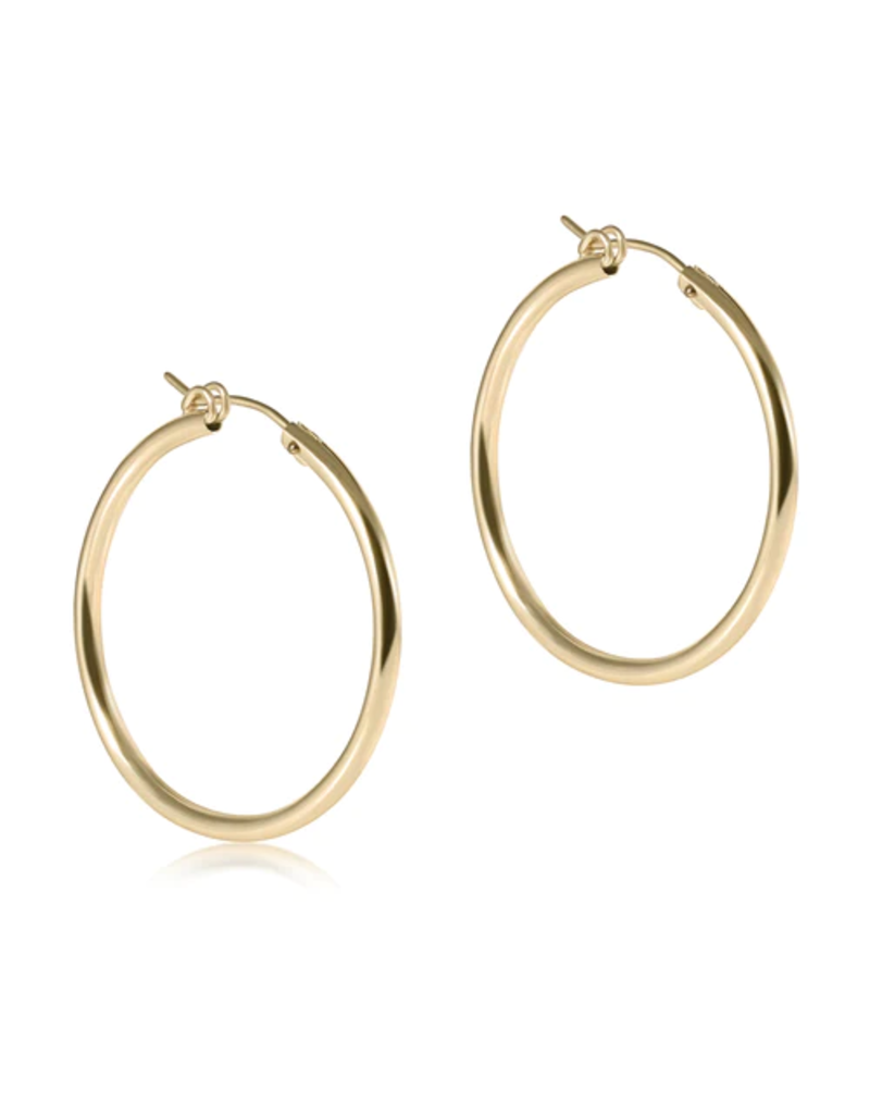 ENEWTON DESIGN Smooth Round 1.25" Hoop Earring in Gold