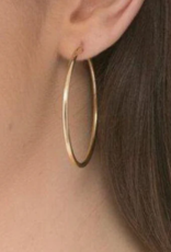 ENEWTON DESIGN Smooth Round 1.25" Hoop Earring in Gold