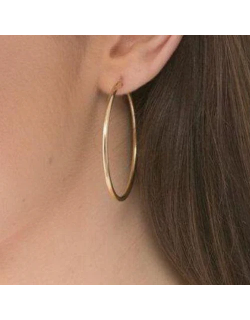 ENEWTON DESIGN Smooth Round 1.25" Hoop Earring in Gold