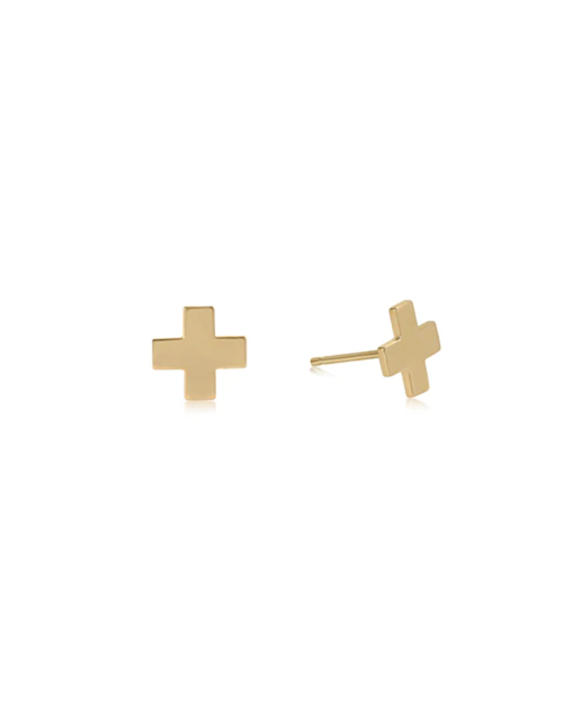 ENEWTON DESIGN Signature Cross Stud Earrings - Gold