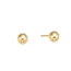 Classic 6mm Ball Stud Earrings - Gold