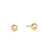 Classic 6mm Ball Stud Earrings - Gold