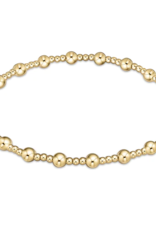 ENEWTON DESIGN Classic Sincerity Pattern 4mm Bead Bracelet - Gold