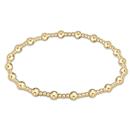 ENEWTON DESIGN Classic Sincerity Pattern 4mm Bead Bracelet - Gold