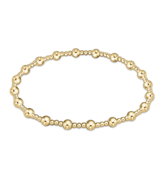 ENEWTON DESIGN Classic Sincerity Pattern 4mm Bead Bracelet - Gold