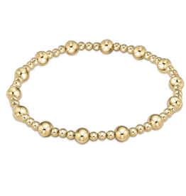 ENEWTON DESIGN Classic Sincerity Pattern 5mm Bead Bracelet - Gold