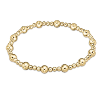 ENEWTON DESIGN Classic Sincerity Pattern 5mm Bead Bracelet - Gold