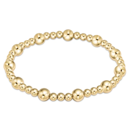 ENEWTON DESIGN Classic Sincerity Pattern 6mm Bead Bracelet - Gold