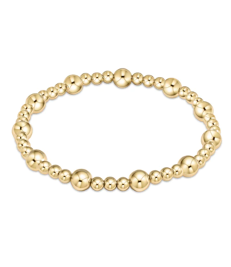 ENEWTON DESIGN Classic Sincerity Pattern 6mm Bead Bracelet - Gold