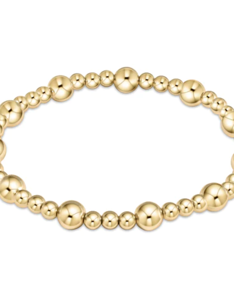 ENEWTON DESIGN Classic Sincerity Pattern 6mm Bead Bracelet - Gold