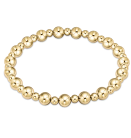 ENEWTON DESIGN Classic Grateful Pattern 6mm Bead Bracelet - Gold
