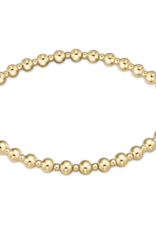 ENEWTON DESIGN Classic Grateful Pattern 4mm Bead Bracelet - Gold