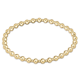 ENEWTON DESIGN Classic Grateful Pattern 4mm Bead Bracelet - Gold