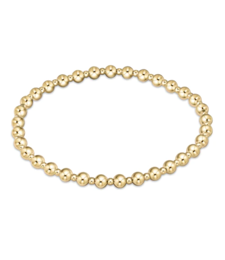 ENEWTON DESIGN Classic Grateful Pattern 4mm Bead Bracelet - Gold