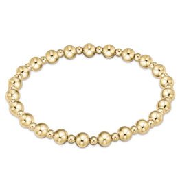 ENEWTON DESIGN Classic Grateful Pattern 5mm Bead Bracelet - Gold