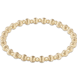 ENEWTON DESIGN Dignity Grateful Pattern 5mm Bead Bracelet - Gold