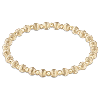 ENEWTON DESIGN Dignity Grateful Pattern 5mm Bead Bracelet - Gold