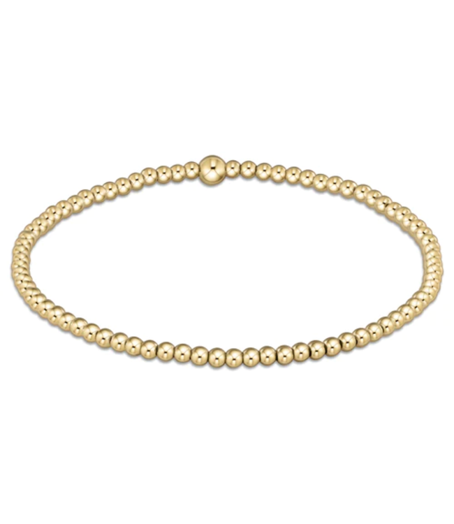Classic 2.5mm Bead Bracelet - Gold