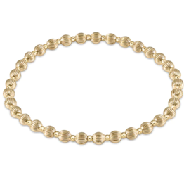 ENEWTON DESIGN Dignity Grateful Pattern 4mm Bead Bracelet - Gold