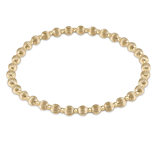 EXTENDS-GRATEFUL PATTERN 5MM BEAD BRACELET