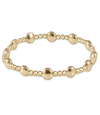 ENEWTON DESIGN Honesty Sincerity Pattern 6mm Bead Bracelet - Gold