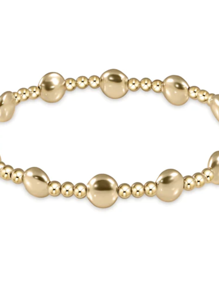 ENEWTON DESIGN Honesty Sincerity Pattern 6mm Bead Bracelet - Gold