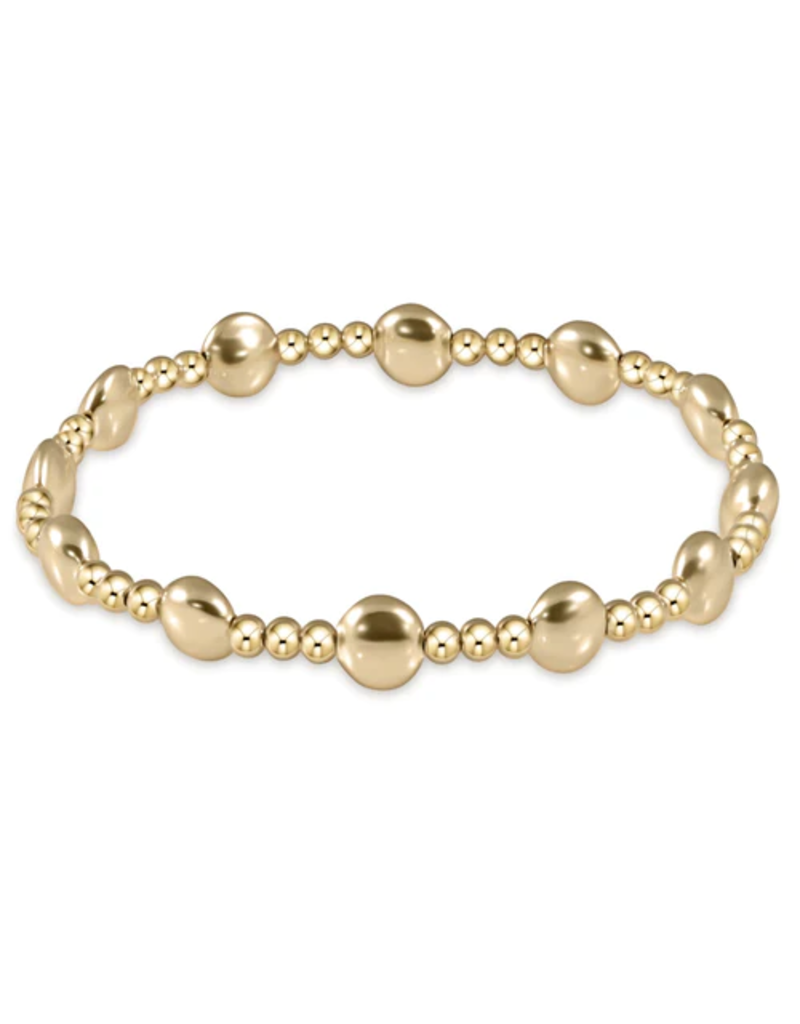 ENEWTON DESIGN Honesty Sincerity Pattern 6mm Bead Bracelet - Gold