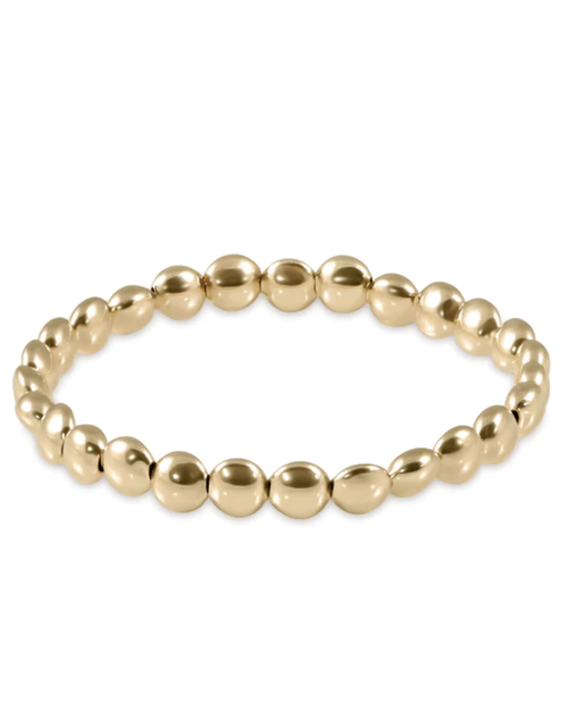 ENEWTON DESIGN Honesty 6mm Pattern Bead Bracelet - Gold