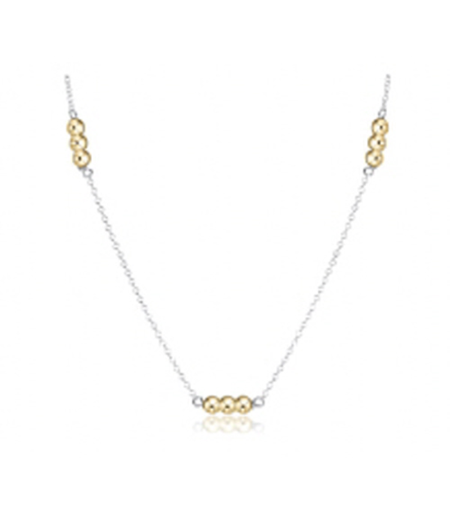 Joy Simplicity 3mm Bead Chain 17" Necklace - Mixed Metal