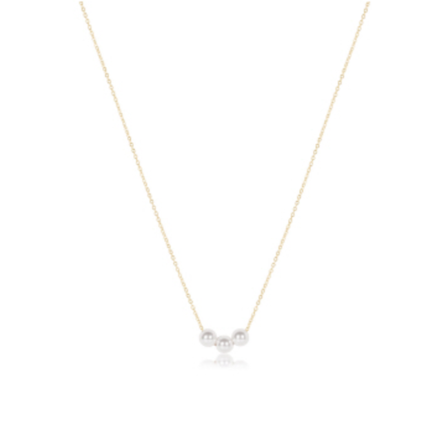 Gold 16" Necklace - Joy Pearl