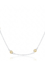 ENEWTON DESIGN Simplicity 4mm Bead Chain 15" Necklace - Mixed Metal