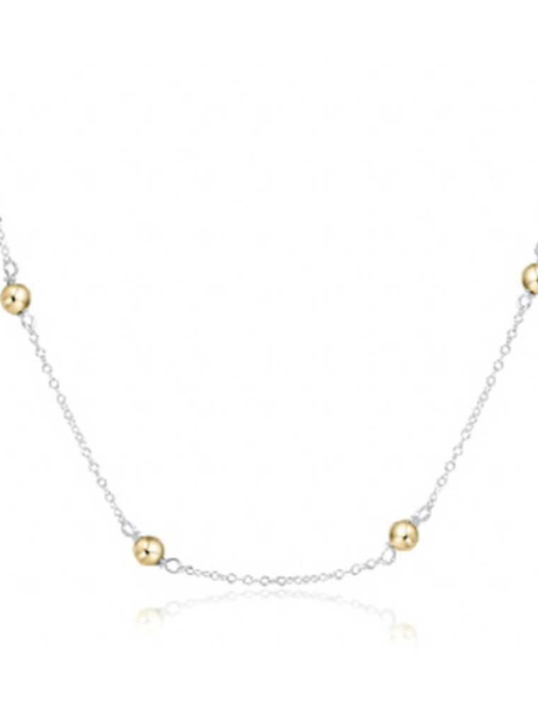 ENEWTON DESIGN Simplicity 4mm Bead Chain 15" Necklace - Mixed Metal